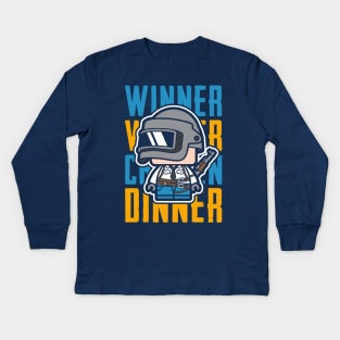 PUBG - Winner Winner Chicken Dinner Kids Long Sleeve T-Shirt